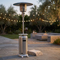 Patio Heater- 87'' Tall Stainless Steel AZ Patio Heater with Table