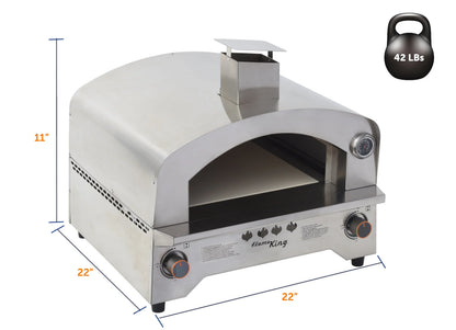 Propane Gas Pizza 13-Inch Food Outdoor Oven for Camping, Backyard, Tailgating