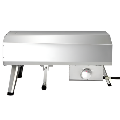 16 In. Propane Pizza Oven, Outdoor Pizza Oven in Stainless Steel, W/Rotating Pizza Stone