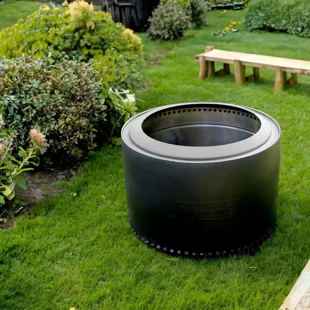 Cityscapes 25 In. Stainless Steel Outdoor Wood Burning Smokeless Fire Pit