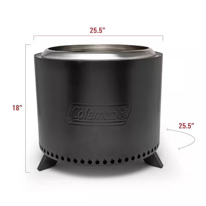 Cityscapes 25 In. Stainless Steel Outdoor Wood Burning Smokeless Fire Pit