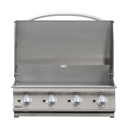 Urban Islands 30" Commercial 4-Burner Drop-In Griddle