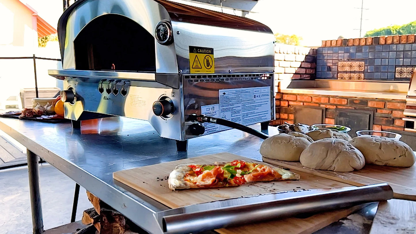 Propane Gas Pizza 13-Inch Food Outdoor Oven for Camping, Backyard, Tailgating