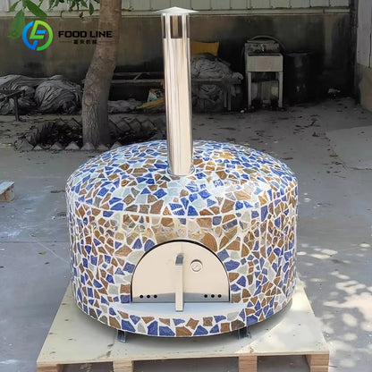 Customized High Quality Large Commercial Wood Fired Pizza Oven Wooden Fire Outdoor Bake Toaster Pizza Ovens