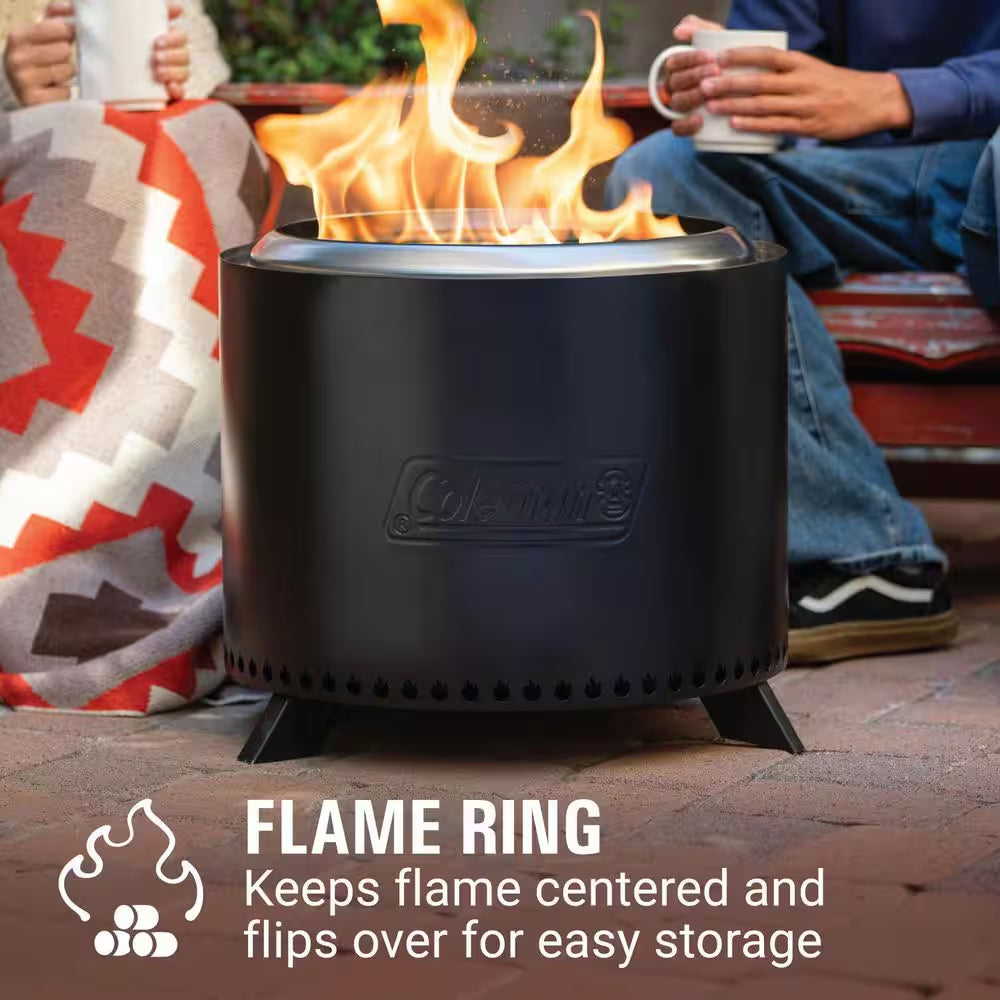 Cityscapes 25 In. Stainless Steel Outdoor Wood Burning Smokeless Fire Pit