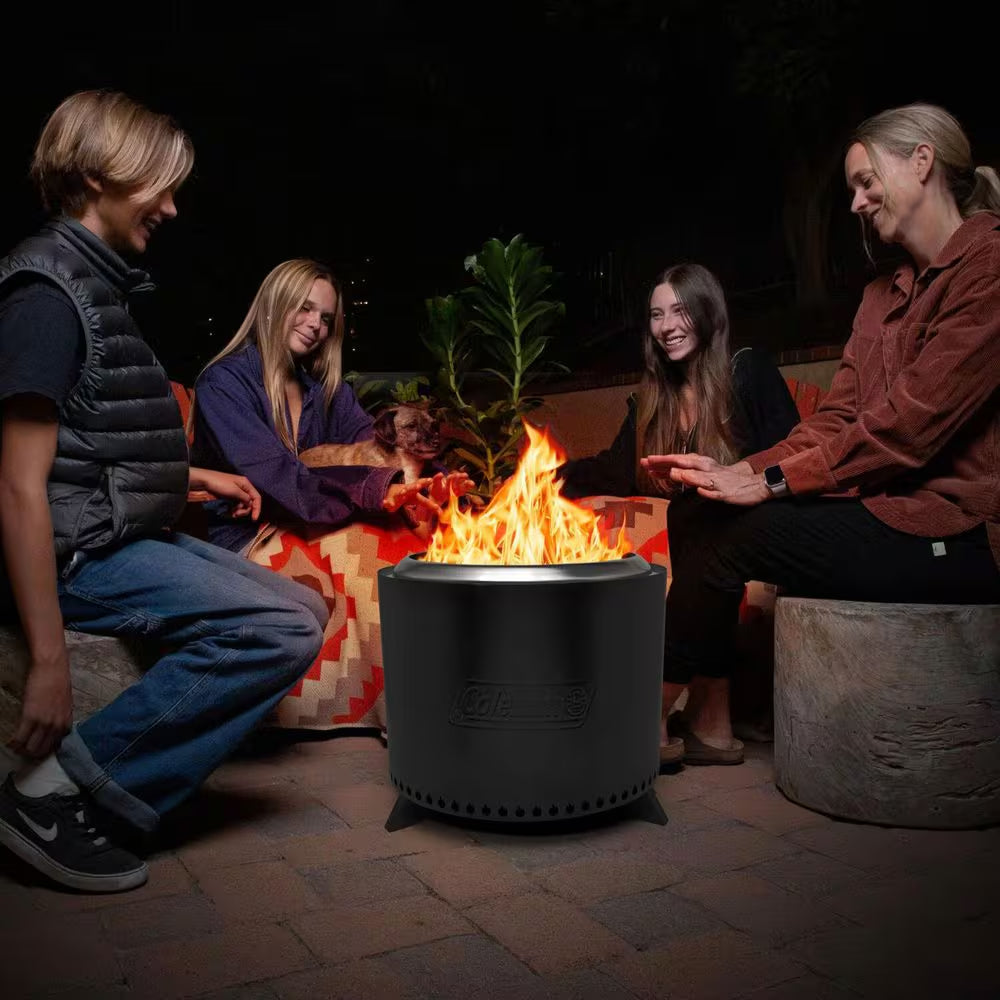 Cityscapes 25 In. Stainless Steel Outdoor Wood Burning Smokeless Fire Pit