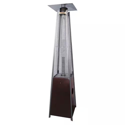 40,000 BTU Quartz Glass Tube Hammered Bronze Propane Patio Heater