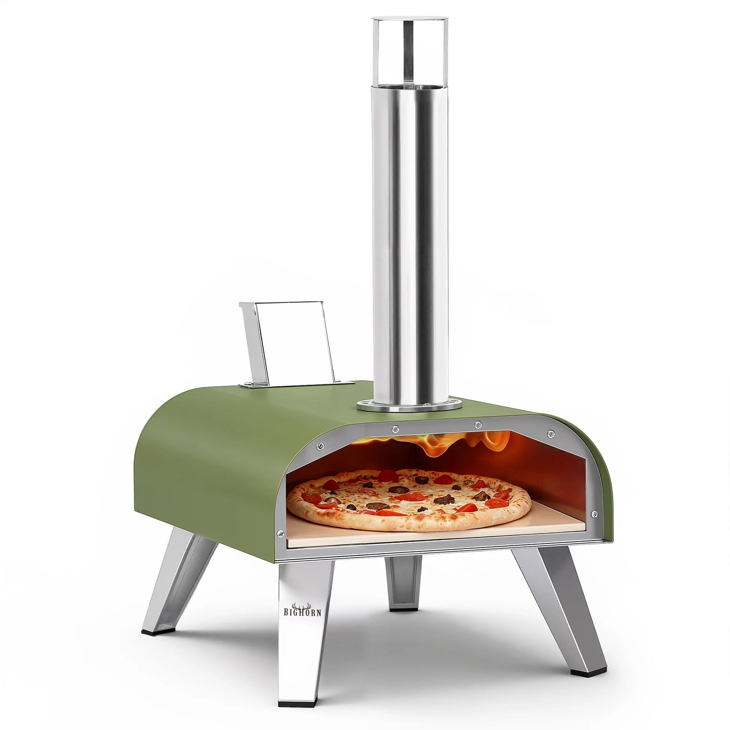12" Wood Pellet Pizza Oven, Compatible with Gas Burner and Electric Heater Accessories (Sold Separately)