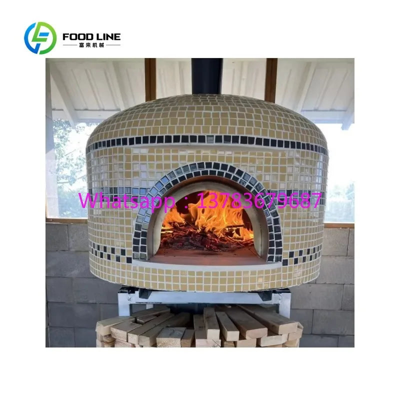 Customized High Quality Large Commercial Wood Fired Pizza Oven Wooden Fire Outdoor Bake Toaster Pizza Ovens