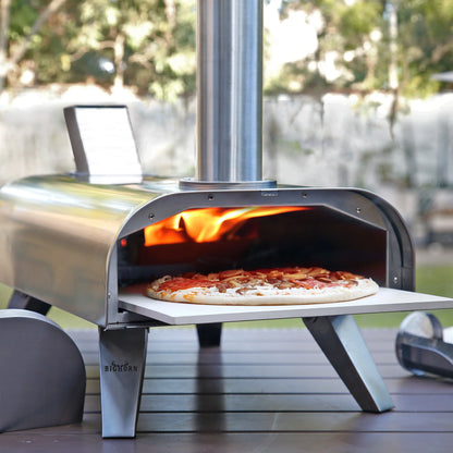 12" Wood Pellet Pizza Oven, Compatible with Gas Burner and Electric Heater Accessories (Sold Separately)