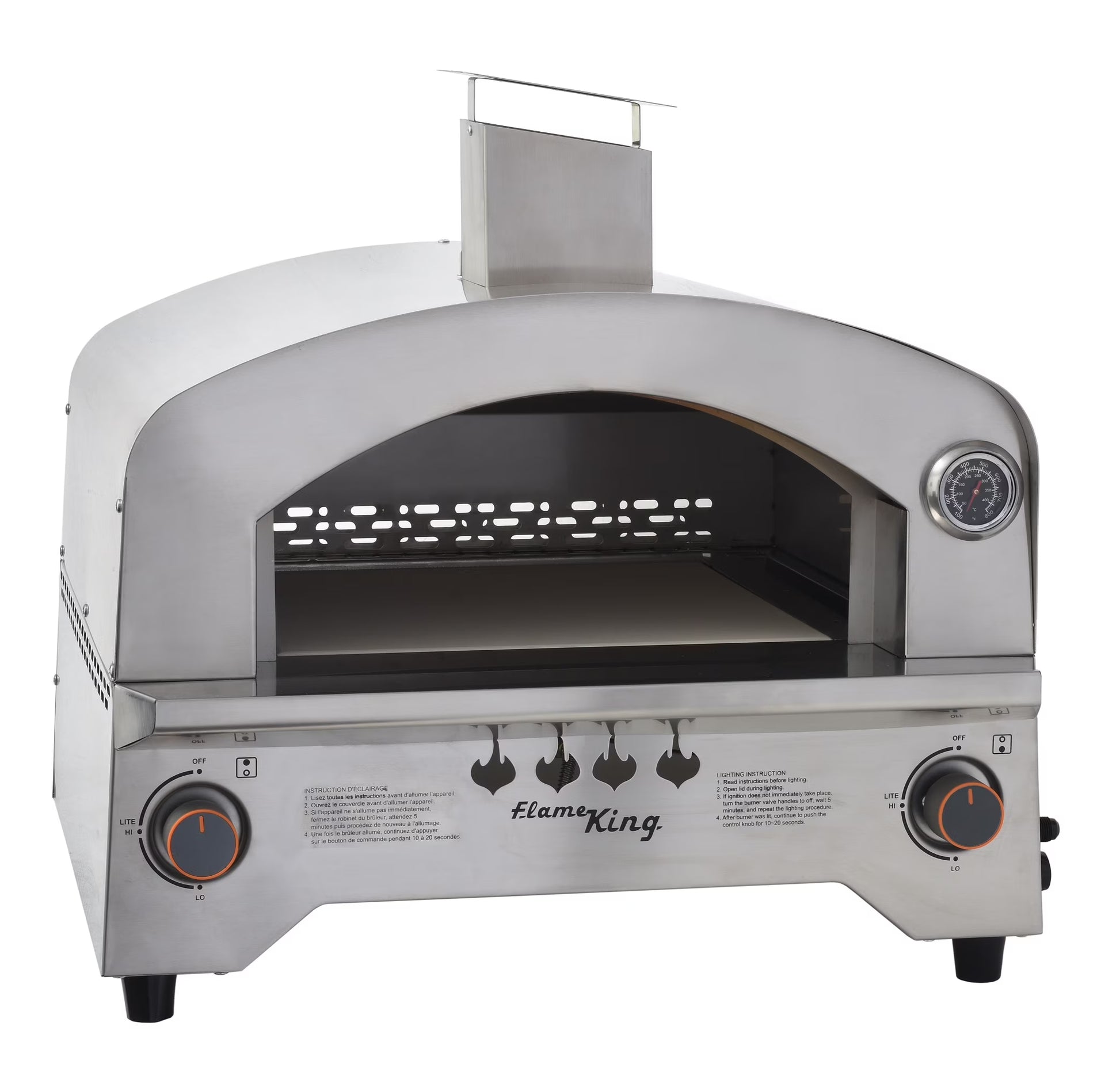 Propane Gas Pizza 13-Inch Food Outdoor Oven for Camping, Backyard, Tailgating